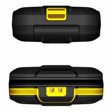 Noozy Hero 4G Dual Sim with Dual Display 2.4"+1.44" Bluetooth Torch 1200mAh Battery IP68 Black-Yellow