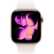 Apple Watch Series 11 (2025) Aluminum 46mm GPS NFC IP6X  Aluminum Case Rose Gold with Sport Band Light Blush