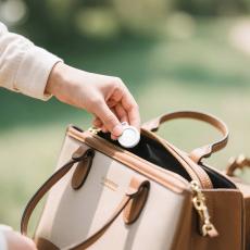 Tracking Device Hoco E101 for iOS and Android Compatible with Apple Find My Network and Google Find My Device White