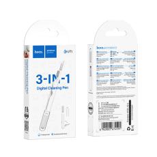 Multifunctional Cleaning Tool 3-in-1 Hoco UT1 with a Foldable Brush Metal Tip and Cleaning Sponge Suitable for all Electronic Devices