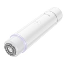 Hoco HP81 Ladies Shaver 2-in-1 6000rpm 400mAh IPX6 Suitable for Full Body Use with Hair Trimmer and Rotary Shaver White