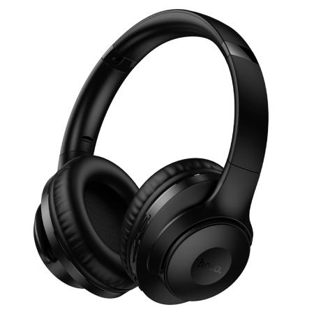 Wireless Stereo Headphone Hoco W71 Cool v6.0 600mAh 26hr Use Time with Microphone and Speaker Mode Black