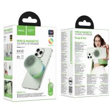 Wireless Speaker Hoco HC49 Shine Mini Magnetic TWS Hi-Fi Audio v6.0 700mAh 8W up to 4 Hours Play Time and Colourfull Lighting Green