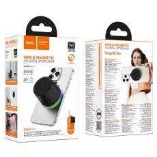 Wireless Speaker Hoco HC49 Shine Mini Magnetic TWS Hi-Fi Audio v6.0 700mAh 8W up to 4 Hours Play Time and Colourfull Lighting Black