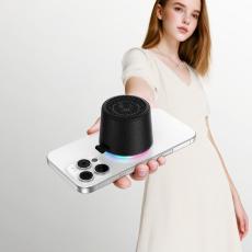 Wireless Speaker Hoco HC49 Shine Mini Magnetic TWS Hi-Fi Audio v6.0 700mAh 8W up to 4 Hours Play Time and Colourfull Lighting Black