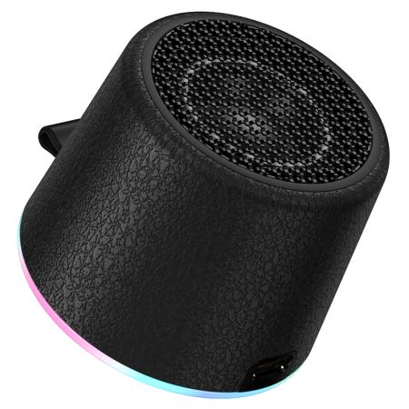 Wireless Speaker Hoco HC49 Shine Mini Magnetic TWS Hi-Fi Audio v6.0 700mAh 8W up to 4 Hours Play Time and Colourfull Lighting Black