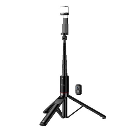 Selfie Stick Hoco K34 Spring and Tripod for Devices 4.5"-7.2" Extendable up to 1.36m with Remote Control and Lighting