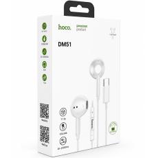 Hands Free Hoco DM51 Fringe Stereo USB-C with Microphone 1.2m White Compatible with All USB-C Devices