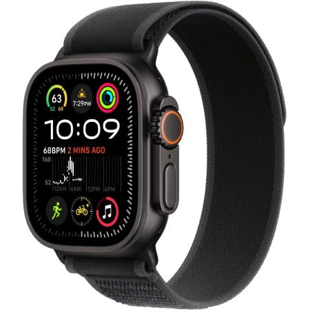 Apple Watch Ultra 2 49mm GPS eSIM NFC IP6X Black Case with Black Trail Loop
