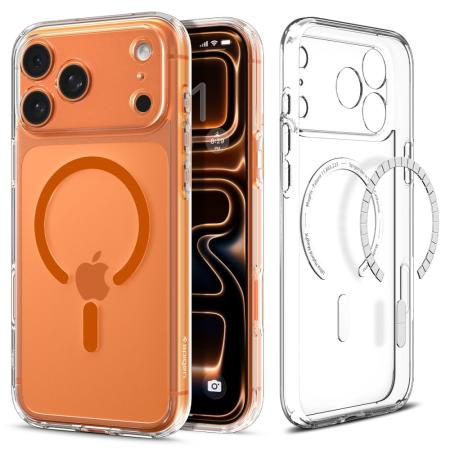 Case Spigen Ultra Hybrid Magsafe for Apple iPhone 17 Pro Max Clear Orange