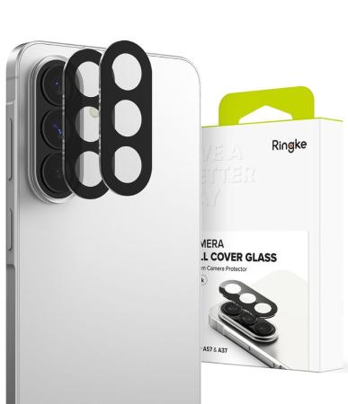 Camera Ringke Full Cover for Samsung SM-A376 Galaxy A37 SM-A576 Galaxy A57 Black 2 pack