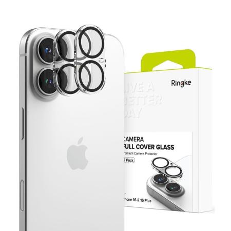Camera Protector Ringke  for Apple iPhone 16 16 Plus Clear 2 pack