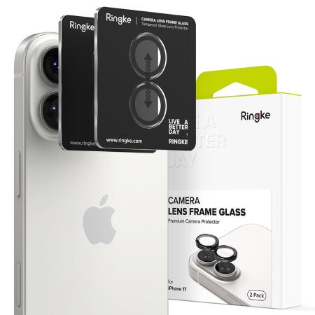 Camera Frame Protector Ringke for Apple iPhone 17 Black 2 pack