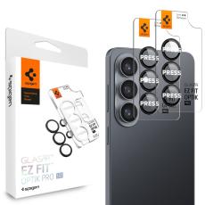 Camera Protector Spigen Spigen Optik Pro HD Glass Ez Fit for Samsung SM-S942 Galaxy S26 Black 2 pack