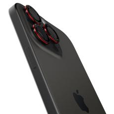 Camera Protector Spigen Optik Pro L-Series Ez Fit for Apple iPhone 16 Pro 16 Pro Max 17 Pro 17 Pro Max Black-Red 2 pack