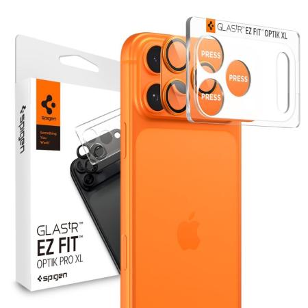 Camera Film Spigen Optik Pro XL Glass Ez Fit for Apple iPhone 17 Pro Max Orange