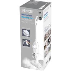 Steam Mop 2-in-1 Sencor SSC 6010WH 1500W with Detachable Steamer for All Types of Surfaces and 3 Steam Levels Cable 5m White