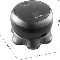 Rechargeable Head Shaver Sencor SMS 0800BK 1200mAh 5W with 7 Shaving Heads 2 Speed Options and 120min Operating Time Black