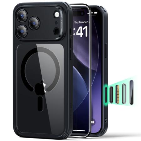 Case Esr Classic Hybrid Magsafe with Tempered glass for Apple iPhone 17 Pro Clear Black