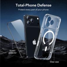 Case Esr Classic Hybrid Magsafe with Tempered glass for Apple iPhone 17 Pro Max Clear