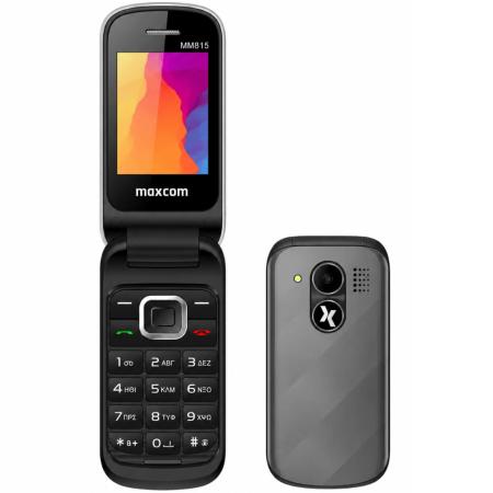Maxcom MM815 GR 2.4" Dual Sim with Camera, Radio 1000mAh with Greek Keys and Charger Grey