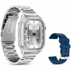 Smartwatch Maxcom FW65 Iron S 1.95” Amoled IP68 400mAh with Extra Strap Silver
