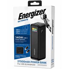 Power Bank Energizer XP27000PD 27000mAh PD140W QC3.1 2xUSB-C 1xUSB-A LCD Display Perfect for Phones Laptops and MacBooks