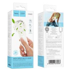 Hoco HX600 Portable Handheld Mini Powerful Fan 1200mAh 3 Airflow Speeds White