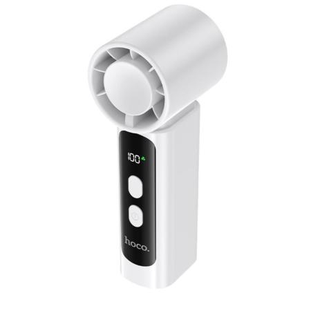 Hoco HX601 Portable Handheld Mini Powerful Fan 3000mAh 3 Airflow Speeds 20000Rpm Max White