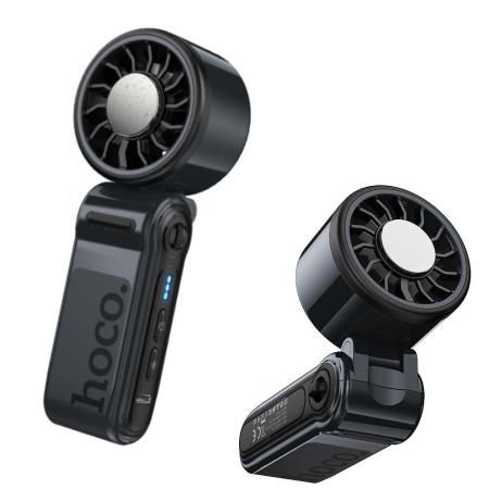 Hoco HX604 Ice Pack Portable Handheld Fan 3000mAh 10000 Rpm Max with Thermoelectric Cooling Panel Black
