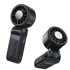 Hoco HX604 Ice Pack Portable Handheld Fan 3000mAh 10000 Rpm Max with Thermoelectric Cooling Panel Black