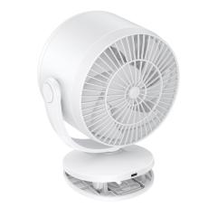 Hoco HX608 Portable Desktop Quiet Fan 3600mAh 5-speed Fan Adjustment with LCD Display and Wall-mount Option White