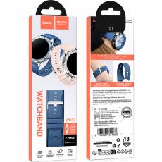 Watchband Hoco WH17 Original Series Silicone Strap for Samsung Huawei Xiaomi Vivo OPPO etc 22mm Universal Dark Blue