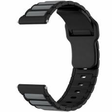 Watchband Hoco WH27 Flexible Series Silicon Strap for Samsung Huawei Xiaomi Vivo OPPO etc 22mm Universal Black-Grey