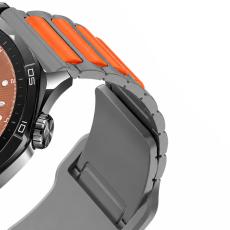 Watchband Hoco WH27 Flexible Series Silicon Strap for Samsung Huawei Xiaomi Vivo OPPO etc 22mm Universal Grey-Orange