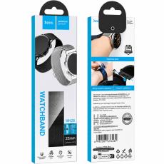 Watchband Hoco WH28 Pretty Series Steel Strap for Samsung Huawei Xiaomi Vivo OPPO etc 22mm Universal Black