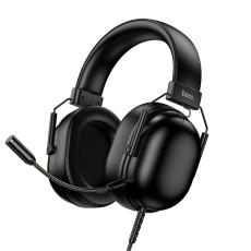 Wired Gaming Headset Hoco W113 Dynamic Surround Stereo USB7.1 with Detachable Microphone USB-A Cable 2m Black