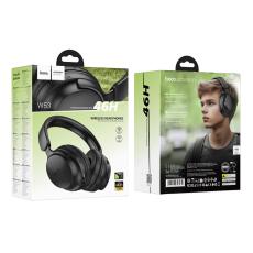 Wireless Stereo Headphone Hoco W53 Tone Hi-Fi v5.4 400mAh with AUX Black