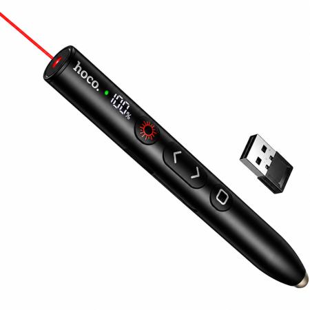 Hoco GM203 Touch Smart Active Pen 2.4GHz 180mAh for Full Screen Presentation Control and Laser Pointer Black