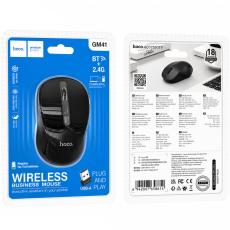 Bluetooth Wireless Mouse Hoco GM41 Dual Mode 2.4GHz and BT v5.2 with 4 Buttons 1600 DPI Black