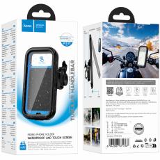 Hoco H95 Bendito Bike and Motorcycle Mount with IPX4 Waterproof Case for 4.5"-7" Steering Range 15-25mm Black