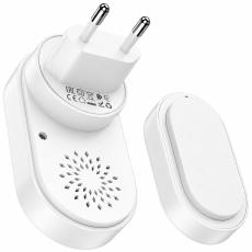 Wireless Doorbell Hoco HI25 20m Range and 60 Sound Options White