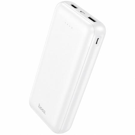 Power Bank Hoco J153A Stability 10W 20000mAh 2xUSB-A 1xUSB-C 1xMicroUSB and LED Battery Status White