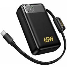 Power Bank Hoco Q53 Skillful 12000mAh PD65W QC3.0 1xUSB-C 1xUSB-A with Integrated Cable USB-C and LED Display Black