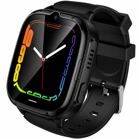 Kids Smartwatch Hoco Y106 4G 730mAh 1.83” LCD GPS Camera with Call and Message Function IPX7 Black