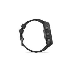 Smartwatch Garmin Fenix 8 Stainless Steel 51mm GPS NFC 10 ATM Call Version Slate Grey with Black Silicone Band