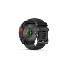 Smartwatch Garmin Fenix 8 Stainless Steel 51mm GPS NFC 10 ATM Call Version Slate Grey with Black Silicone Band