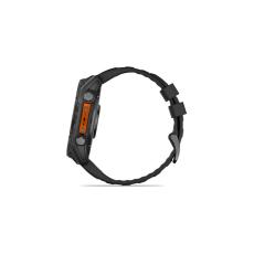 Smartwatch Garmin Fenix 8 Stainless Steel 51mm GPS NFC 10 ATM Call Version Slate Grey with Black Silicone Band