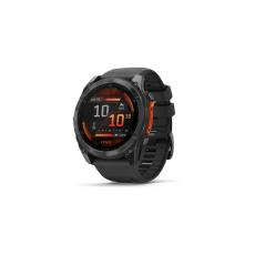 Smartwatch Garmin Fenix 8 Stainless Steel 51mm GPS NFC 10 ATM Call Version Slate Grey with Black Silicone Band
