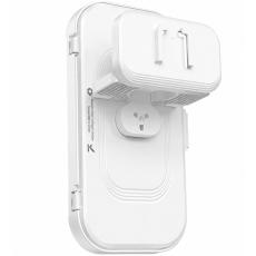 Wall Mount Phone Holder Hoco HD16 Compatible with Devices 4.5"- 7" Waterproof and Dustproof with Transparent Touchscreen Window White